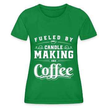 Candlelight Flirting Love Romantic - Women's Functional T-Shirt - kelly green - Front - AI Model Female 172 dark (172cm)