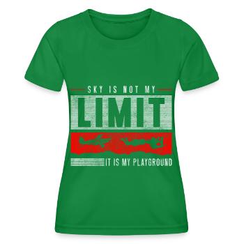Fallschirmspringen Sprung Himmel Fallschirmsport - Frauen Funktions-T-Shirt - Kelly Green - Vorne - AI Model Female 172 dark (172cm)