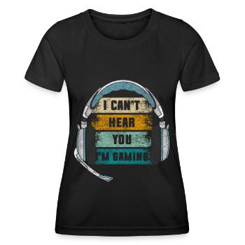 Gaming Streaming - Women's Functional T-Shirt - black - Front - AI Model Female 172 light (172cm)