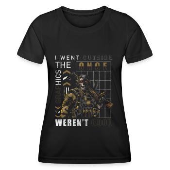 Gaming Online Grafik Spielen - Frauen Funktions-T-Shirt - Schwarz - Vorne - AI Model Female 172 light (172cm)