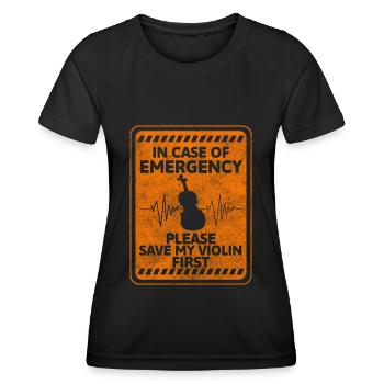 Musiciens, Musique, Classique, Etudiants - T-shirt sport Femme - noir - Devant - AI Model Female 172 light (172cm)