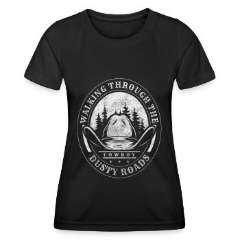 Western Rider Western Riding Brave - T-shirt sport Femme - noir - Devant - AI Model Female 172 light (172cm)