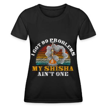 Hookah Charcoal Bubbling - Women's Functional T-Shirt - black - Front - AI Model Female 172 light (172cm)