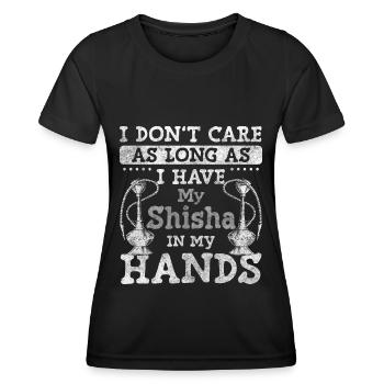 Water Pipe Enjoyment Smoke - Women's Functional T-Shirt - black - Front - AI Model Female 172 light (172cm)