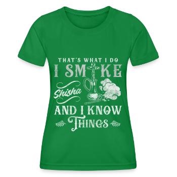 Hookah Qualm Orientalisch - Frauen Funktions-T-Shirt - Kelly Green - Vorne - AI Model Female 172 dark (172cm)