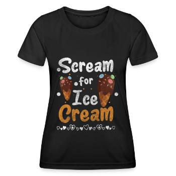 Glacier Glacier - T-shirt sport Femme - noir - Devant - AI Model Female 172 light (172cm)