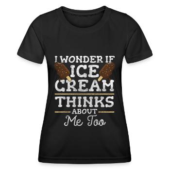 Cream Delight Beach Cream - Women's Functional T-Shirt - black - Front - AI Model Female 172 light (172cm)