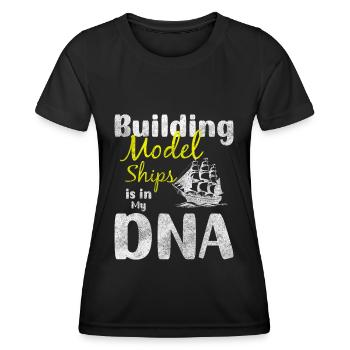 Maquette RC Skipper de bateau - T-shirt sport Femme - noir - Devant - AI Model Female 172 light (172cm)