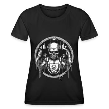 Music Deejay House Robotics - Women's Functional T-Shirt - black - Front - AI Model Female 172 light (172cm)