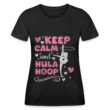 Hullern Trend Abnehmen Spaß - Frauen Funktions-T-Shirt - Schwarz - Vorne - AI Model Female 172 light (172cm)