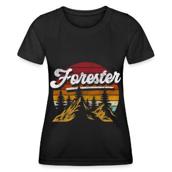 Forester Forest Protector Deer - Women's Functional T-Shirt - black - Front - AI Model Female 172 light (172cm)