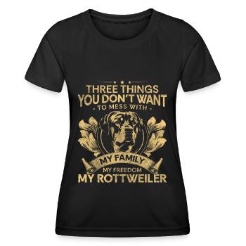 Pedigree Dog Love Strong - Women's Functional T-Shirt - black - Front - AI Model Female 172 light (172cm)