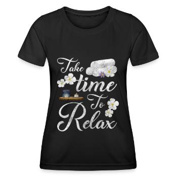 Relaxation Relax Recreation Excursion - Women's Functional T-Shirt - black - Front - AI Model Female 172 light (172cm)