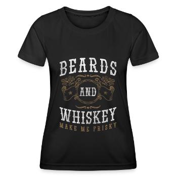 Alcohol Drinking Bartender Classic - Women's Functional T-Shirt - black - Front - AI Model Female 172 light (172cm)