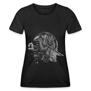 Japanese Symbol Ninja Aikido - Women's Functional T-Shirt - black - Front - AI Model Female 172 light (172cm)