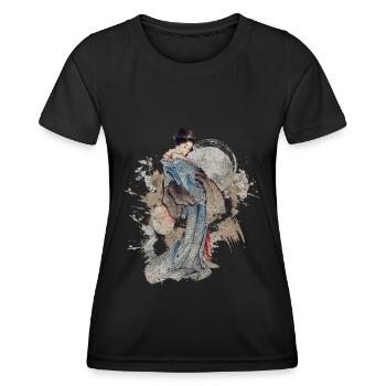 Mythologie japonaise Arts martiaux Nerd - T-shirt sport Femme - noir - Devant - AI Model Female 172 light (172cm)