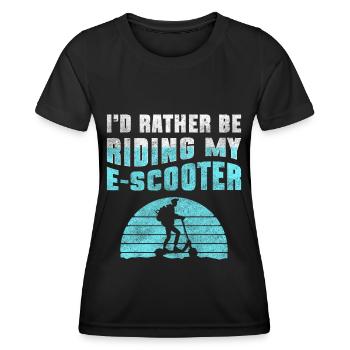 Rollerfahrer Hybrid Kinder Speed - Frauen Funktions-T-Shirt - Schwarz - Vorne - AI Model Female 172 light (172cm)