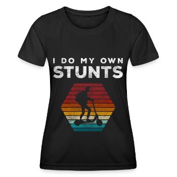 Rollerfahrer Stadt Stromer Speed - Frauen Funktions-T-Shirt - Schwarz - Vorne - AI Model Female 172 light (172cm)