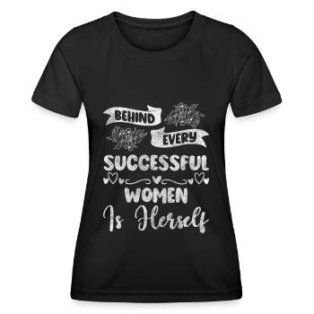 Weltfrauentag Emanzipation Rechte Zukunft - Frauen Funktions-T-Shirt - Schwarz - Vorne - AI Model Female 172 light (172cm)