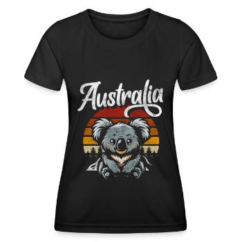 Outback Tourismus Exotisch - Frauen Funktions-T-Shirt - Schwarz - Vorne - AI Model Female 172 light (172cm)