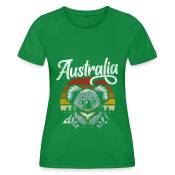 Tourisme de l’Outback Exotique - T-shirt sport Femme - vert - Devant - AI Model Female 172 dark (172cm)