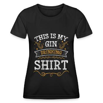 Fête Fête Boisson - T-shirt sport Femme - noir - Devant - AI Model Female 172 light (172cm)
