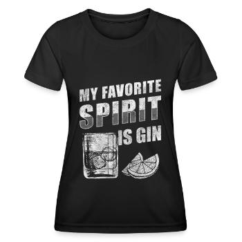 Alcohol, Drinker, Bartender, Bachelor Party - Women's Functional T-Shirt - black - Front - AI Model Female 172 light (172cm)