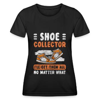Schuhe Modisch Auffällig - Frauen Funktions-T-Shirt - Schwarz - Vorne - AI Model Female 172 light (172cm)