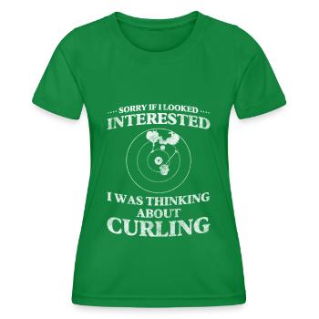L'équipe sportive colle la patinoire - T-shirt sport Femme - vert - Devant - AI Model Female 172 dark (172cm)