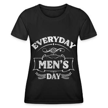 Man Beard Day Booze - Women's Functional T-Shirt - black - Front - AI Model Female 172 light (172cm)