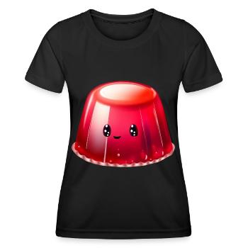 Kawaii Pudding - Women's Functional T-Shirt - black - Front - AI Model Female 172 light (172cm)