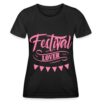 Festival Liebhaber Festivalgänger Festivals Musik - Frauen Funktions-T-Shirt - Schwarz - Vorne - AI Model Female 172 light (172cm)