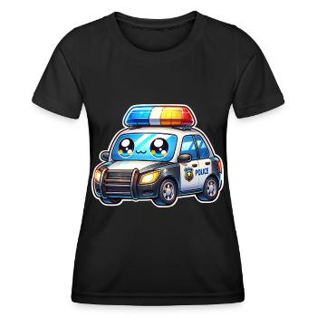 Police - T-shirt sport Femme - noir - Devant - AI Model Female 172 light (172cm)
