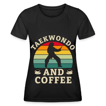 Taekwondo Taekwondoin Tae kwon do Martial Arts - Women's Functional T-Shirt - black - Front - AI Model Female 172 light (172cm)