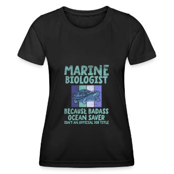 Marine Biologist Marine Biology - Women's Functional T-Shirt - black - Front - AI Model Female 172 light (172cm)