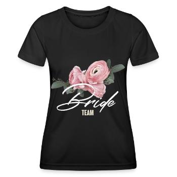Team Braut - Frauen Funktions-T-Shirt - Schwarz - Vorne - AI Model Female 172 light (172cm)