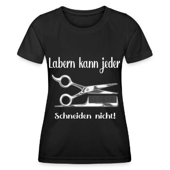Friseur-Spruch - Frauen Funktions-T-Shirt - Schwarz - Vorne - AI Model Female 172 light (172cm)