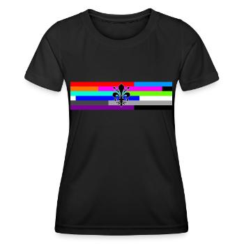 Fleur-de-lis - Women's Functional T-Shirt - black - Front - AI Model Female 172 light (172cm)