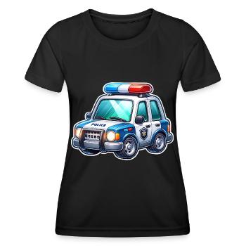 Police - T-shirt sport Femme - noir - Devant - AI Model Female 172 light (172cm)