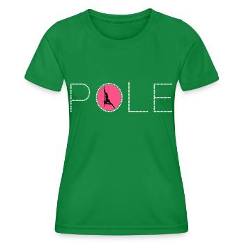 Pole Sport Compétition Danse Danseuse Acrobaties - T-shirt sport Femme - vert - Devant - AI Model Female 172 dark (172cm)