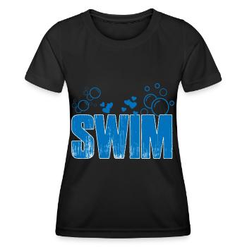 Nager - T-shirt sport Femme - noir - Devant - AI Model Female 172 light (172cm)