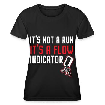 Prédiction pour aujourd’hui 100% de chance de broyage et - T-shirt sport Femme - noir - Devant - AI Model Female 172 light (172cm)