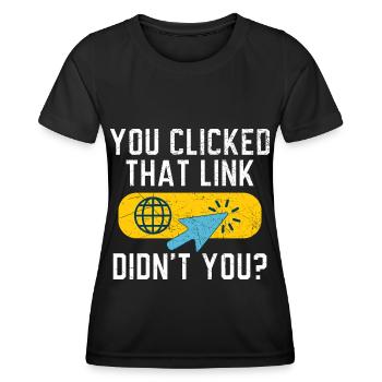 Vous avez cliqué sur ce lien, n’est-ce pas ? Soutien technique - T-shirt sport Femme - noir - Devant - AI Model Female 172 light (172cm)