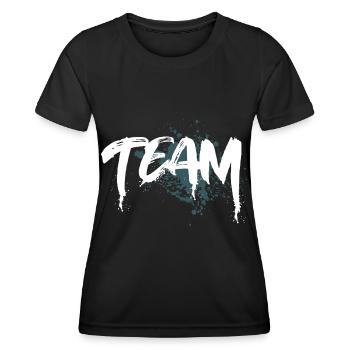 Team - Women's Functional T-Shirt - black - Front - AI Model Female 172 light (172cm)
