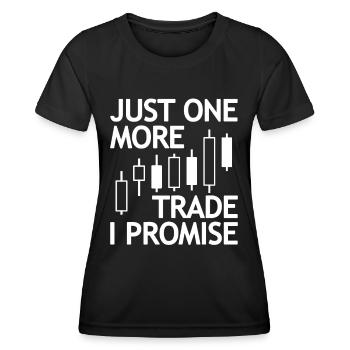 Trader Trading Forex Stock Trading Exchange Trading - Women's Functional T-Shirt - black - Front - AI Model Female 172 light (172cm)