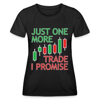 DayTrader Trader Forex Trading Stock Trading - Women's Functional T-Shirt - black - Front - AI Model Female 172 light (172cm)
