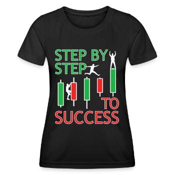 Trade DayTrader Trader Forex Trading Stock Trading - Women's Functional T-Shirt - black - Front - AI Model Female 172 light (172cm)