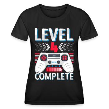 Primary school Graduation 4 class Primary school leaving certificate - Women's Functional T-Shirt - black - Front - AI Model Female 172 light (172cm)