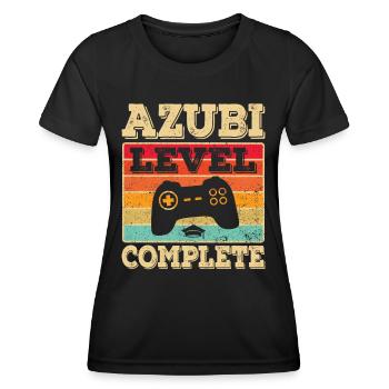 Ausbildung bestanden Azubi Auszubildender Abschluß - Frauen Funktions-T-Shirt - Schwarz - Vorne - AI Model Female 172 light (172cm)