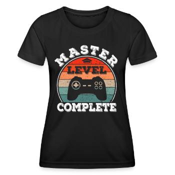 Master's Degree Graduate Business Administration Student Studies - Women's Functional T-Shirt - black - Front - AI Model Female 172 light (172cm)